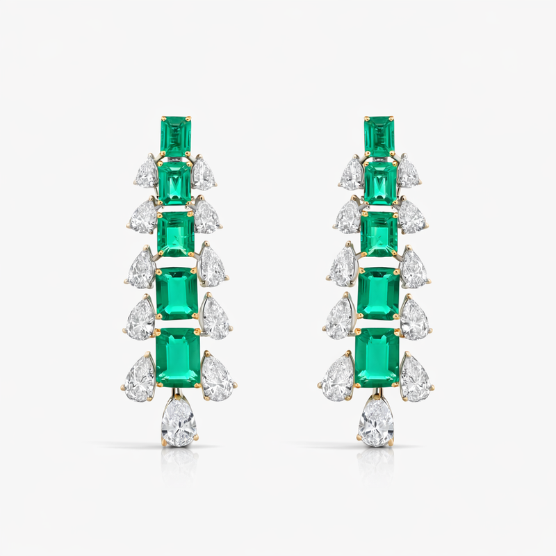 Emerald Cascade High Jewellery Earrings – Emerald Cascade High Jewellery Earrings