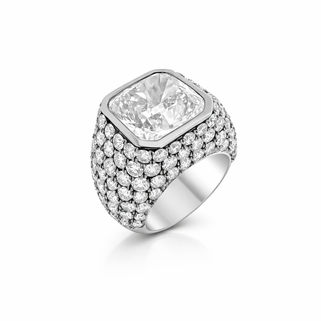 Imperial Radiance Pavé Diamond Ring
