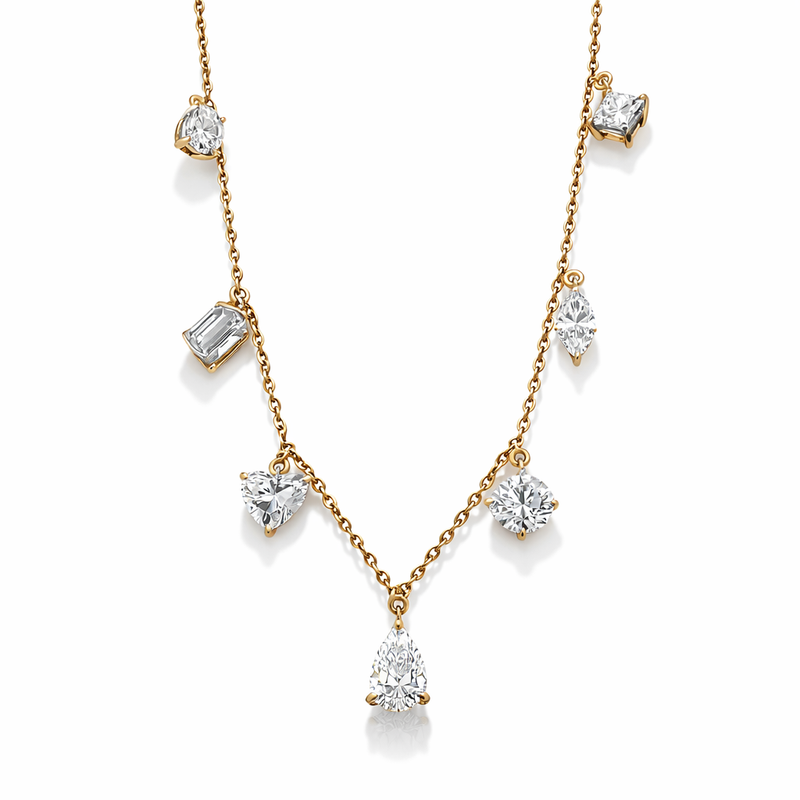 Celestial Symphony Diamond Drop Necklace – Celestial Symphony Diamond Drop Necklace