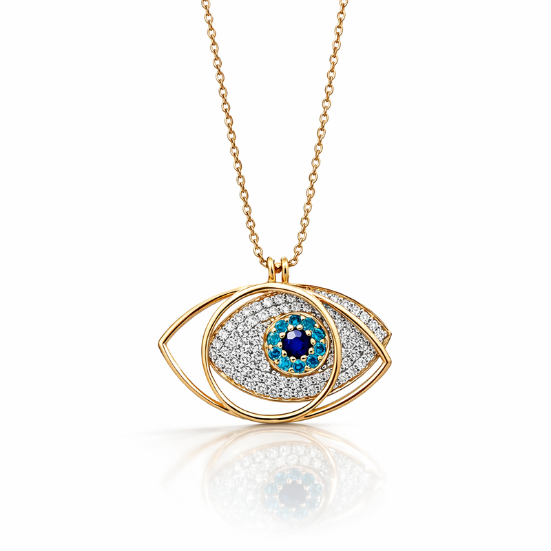Eternal Gaze Evil Eye Diamond Pendant – Eternal Gaze Evil Eye Diamond Pendant