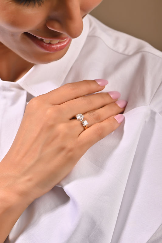 1.70 TW 1.12 CTS Diamond Ring