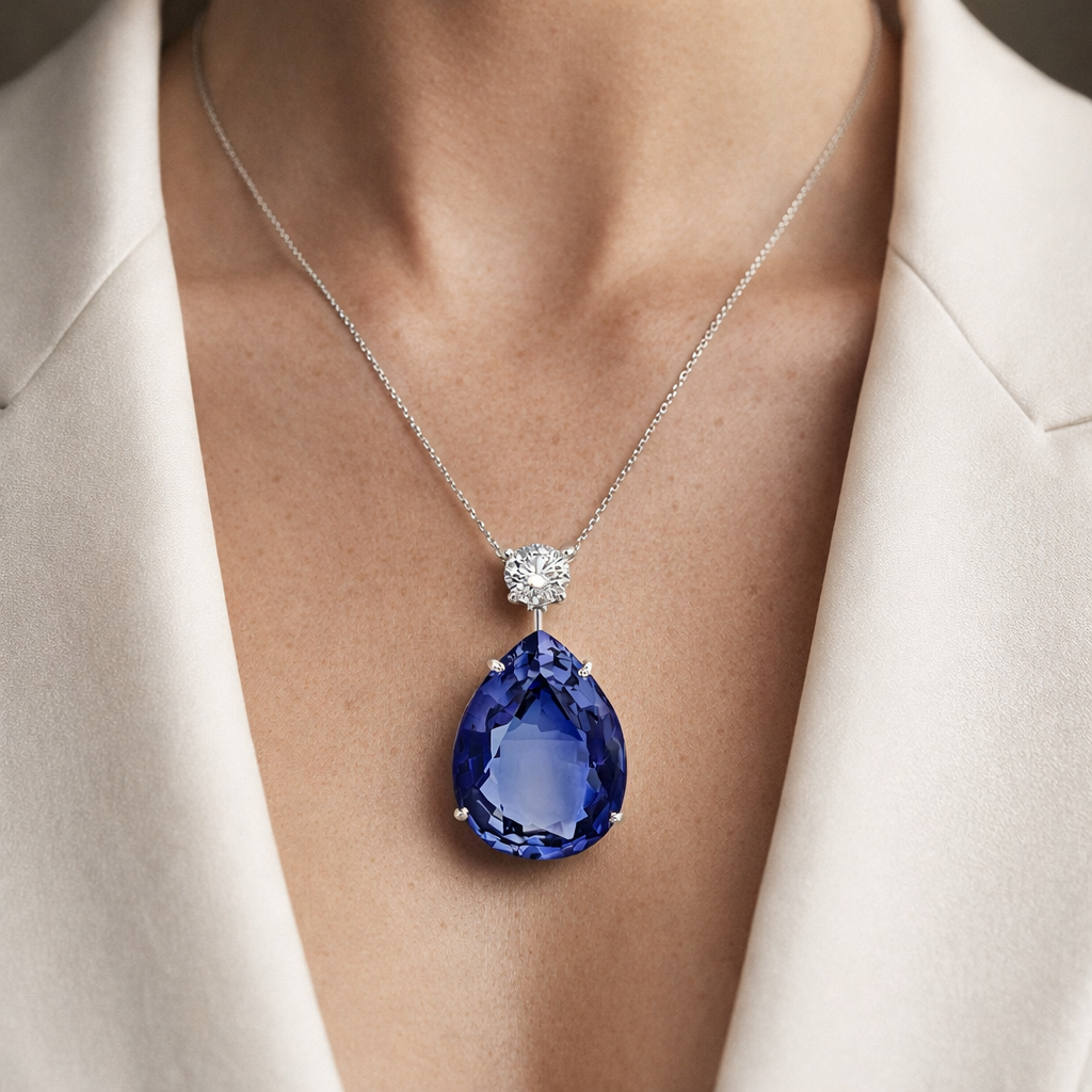 Midnight Majesty Drop Pendant