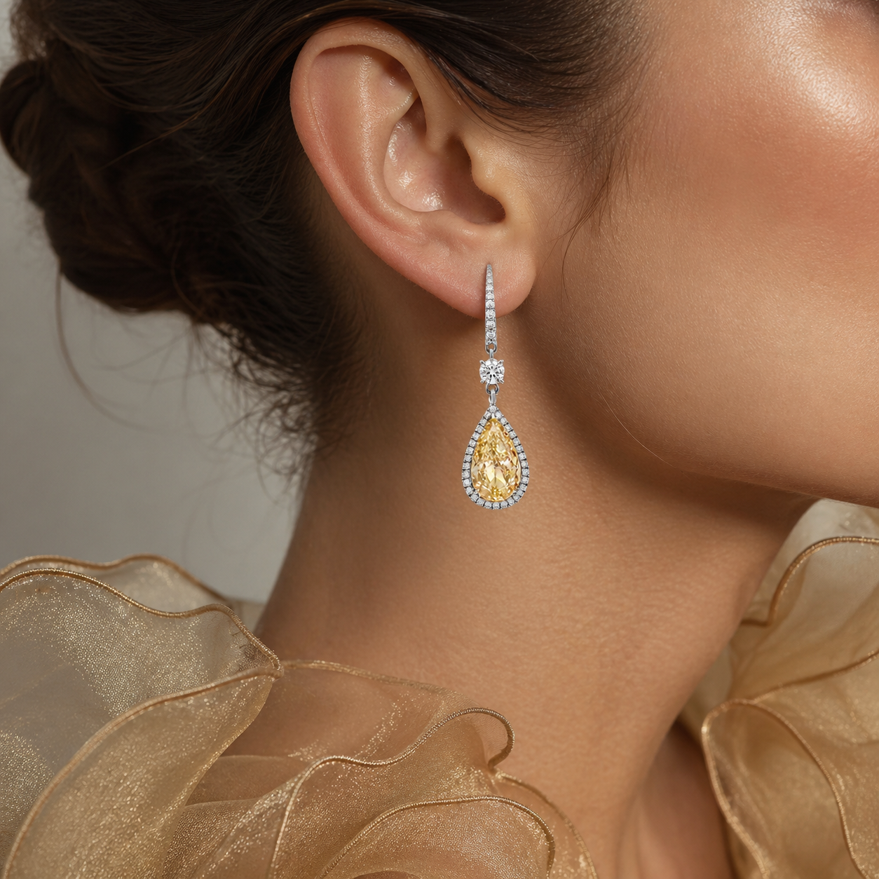 Golden Light, Suspended in Diamonds