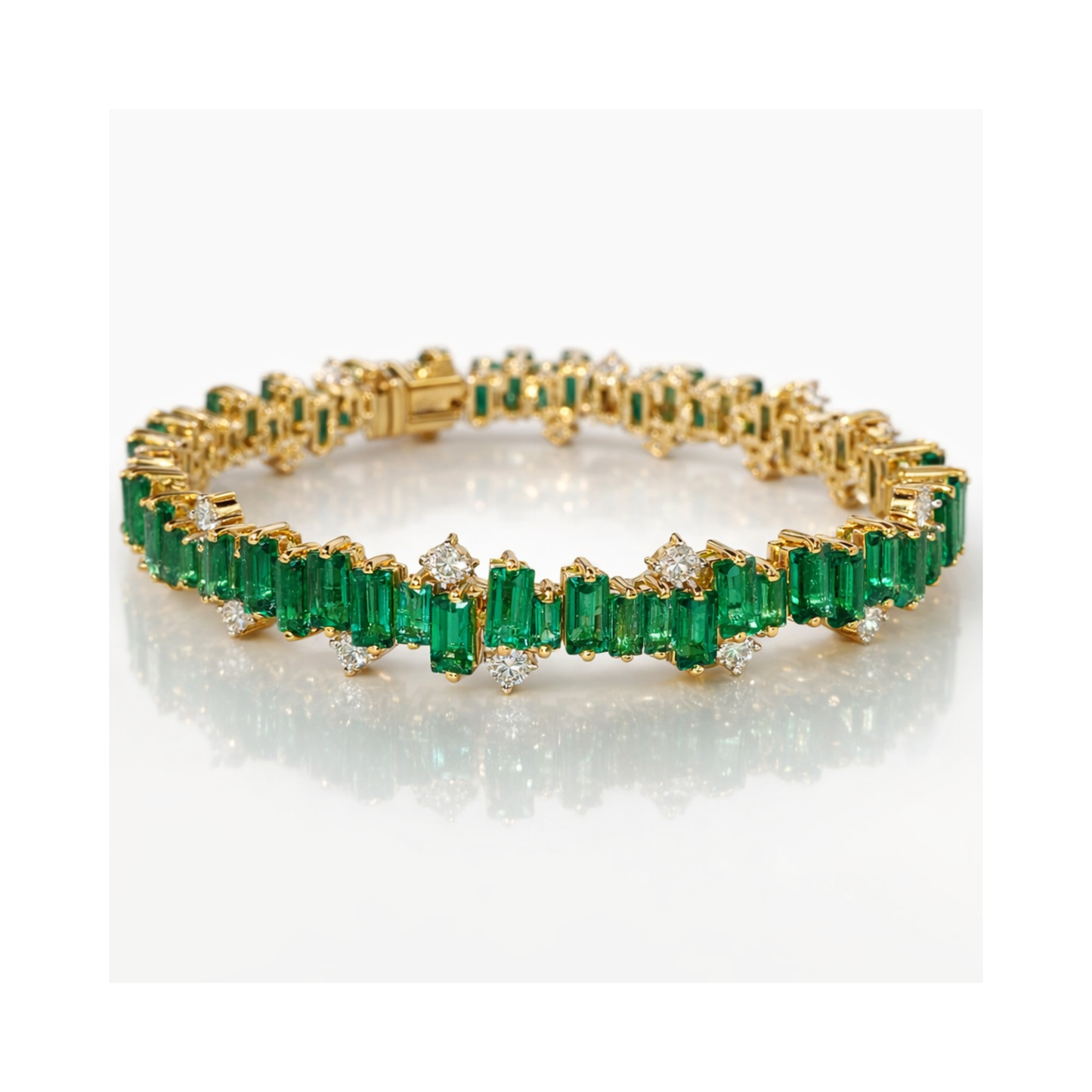 Green Majesty Diamond Bracelet