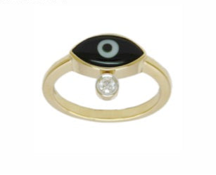 0.05 TW Colour Stone 1.10 CT Diamond Ring