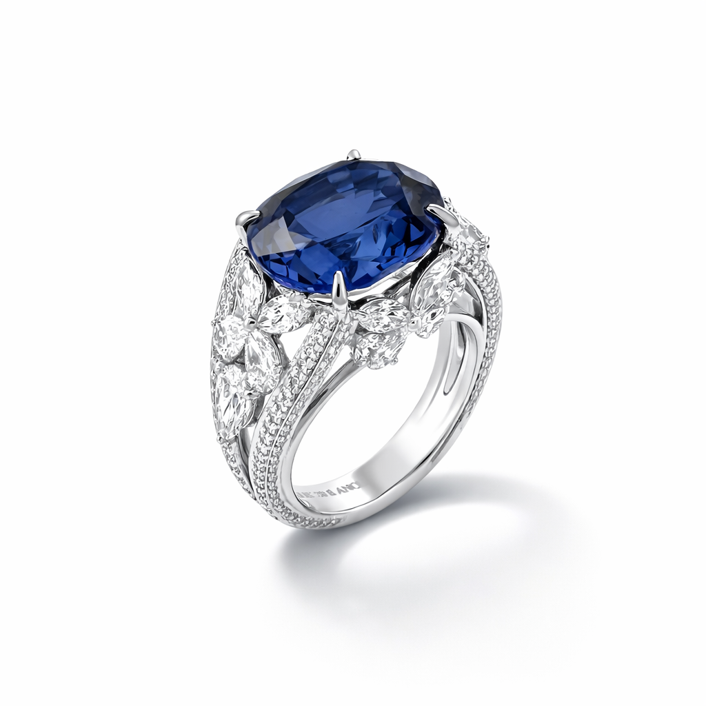 Royal Sapphire Diamond Ring