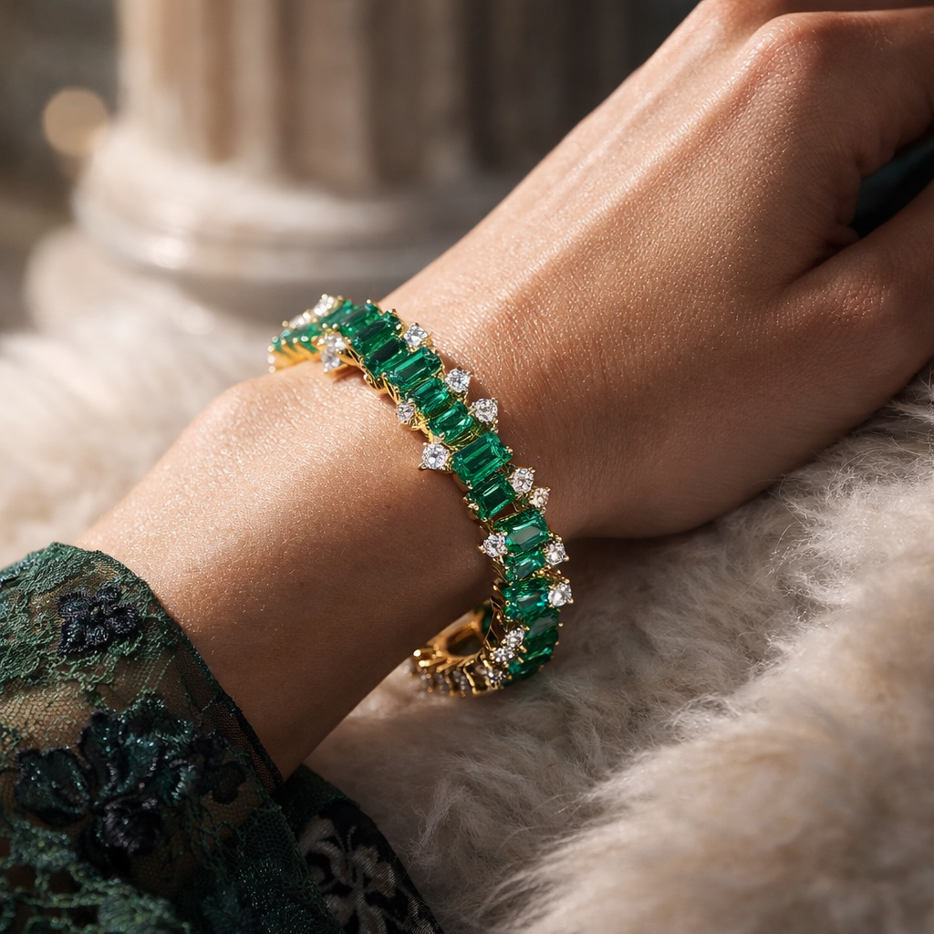 Green Majesty Diamond Bracelet
