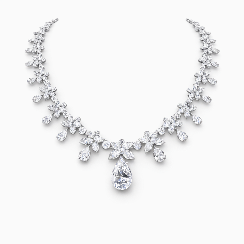 Regal Blossom Diamond Necklace – Regal Blossom Diamond Necklace
