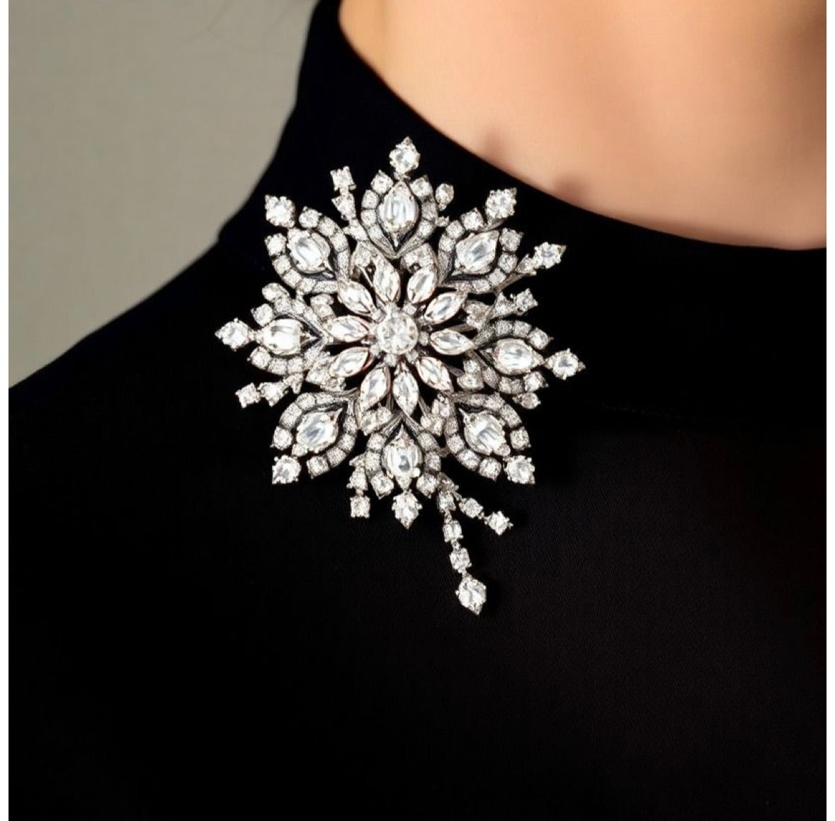 Celestial Radiance Diamond Brooch