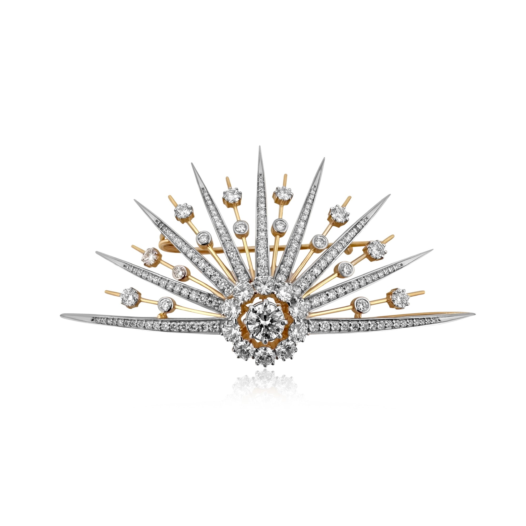 Imperial Sunburst Brooch