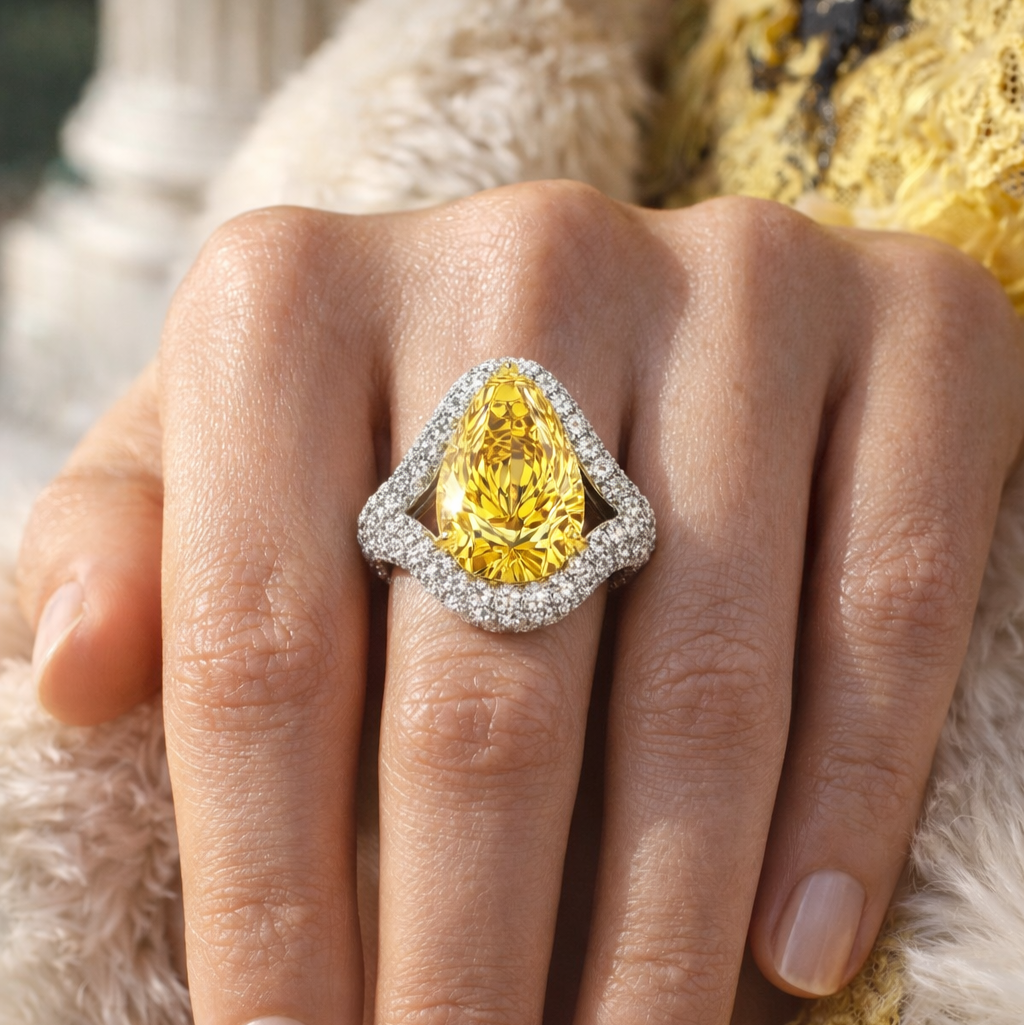 Rare Fancy Yellow Diamond Ring